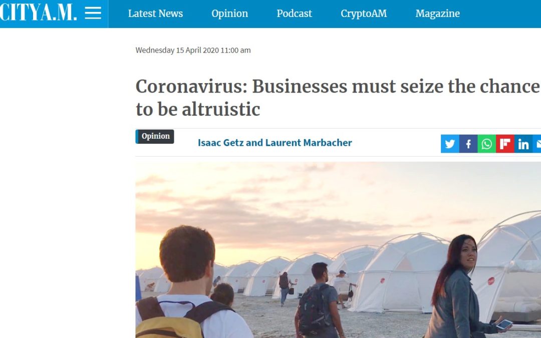 Coronavirus: Businesses must seize the chance to be altruistic