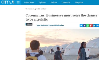 Coronavirus: Businesses must seize the chance to be altruistic